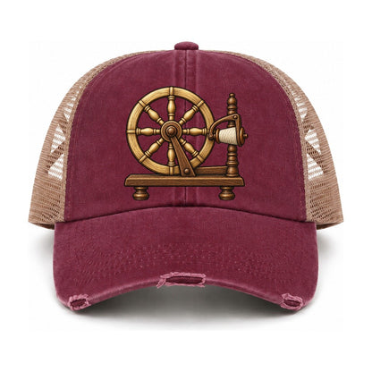 Burgundy-Khaki — front view
