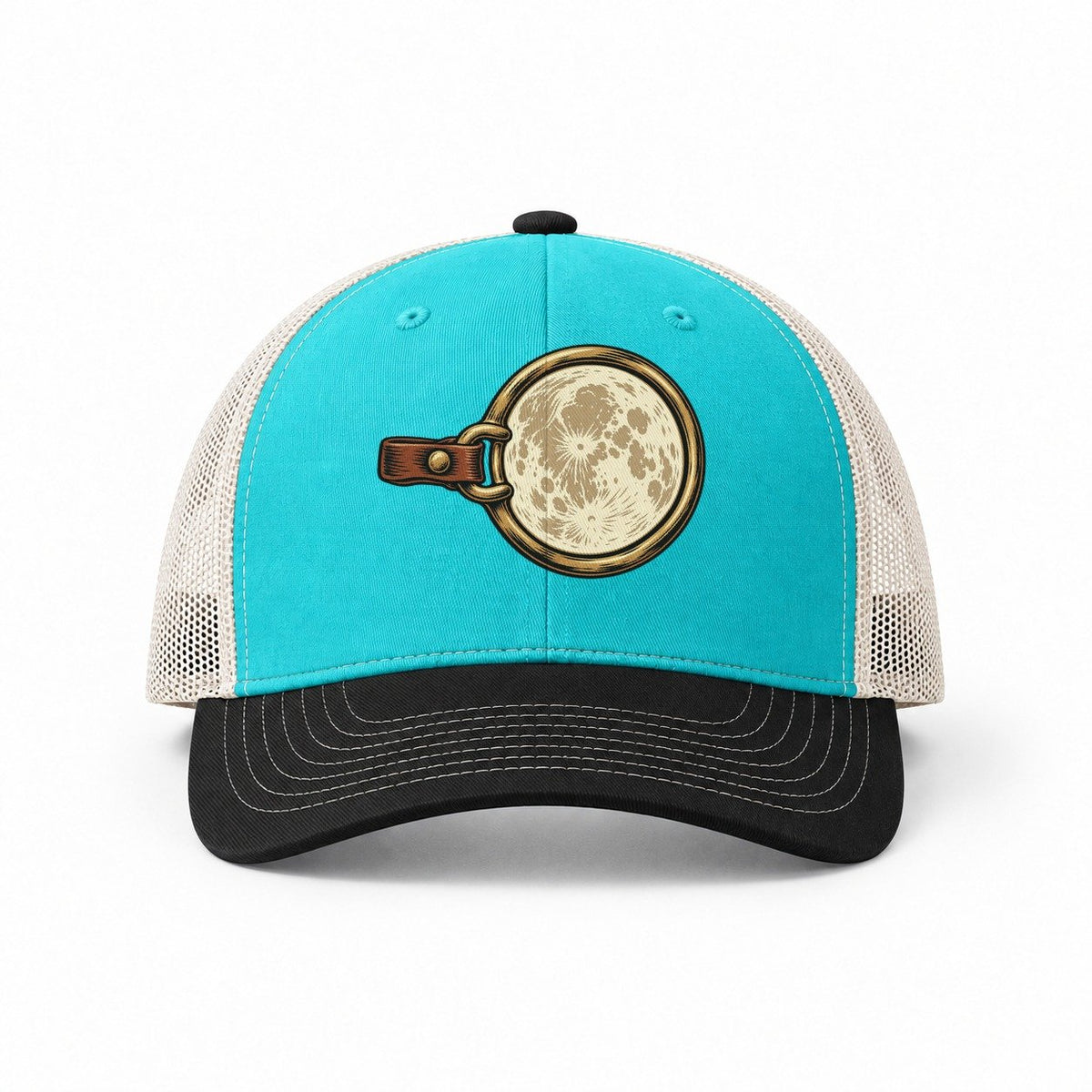 Aqua-Black-White — front view