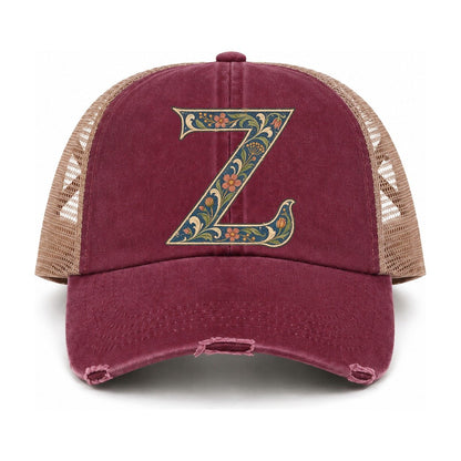 Burgundy-Khaki — front view