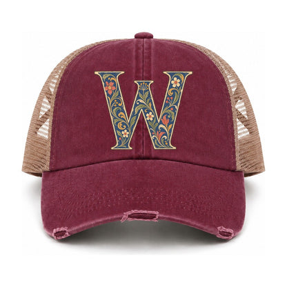 Burgundy-Khaki — front view