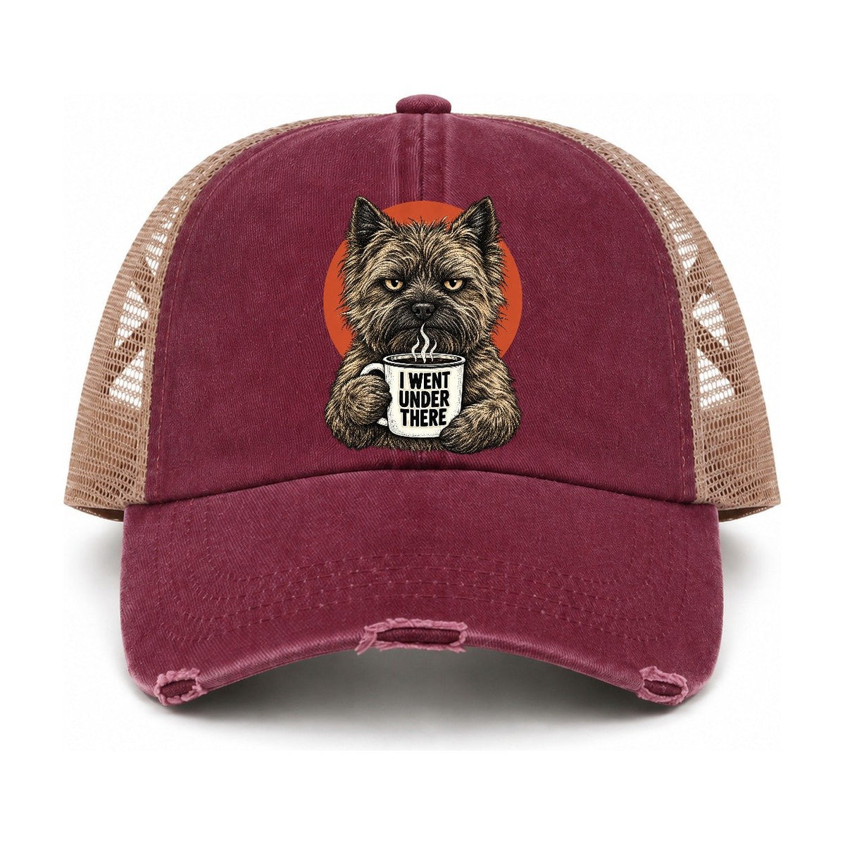 Burgundy-Khaki — front view