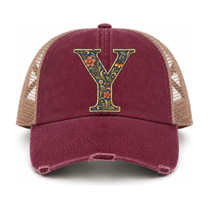 Burgundy-Khaki — front view