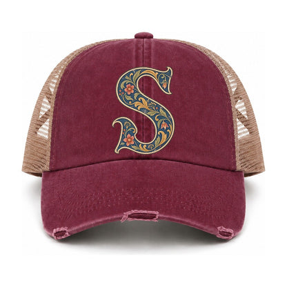 Burgundy-Khaki — front view