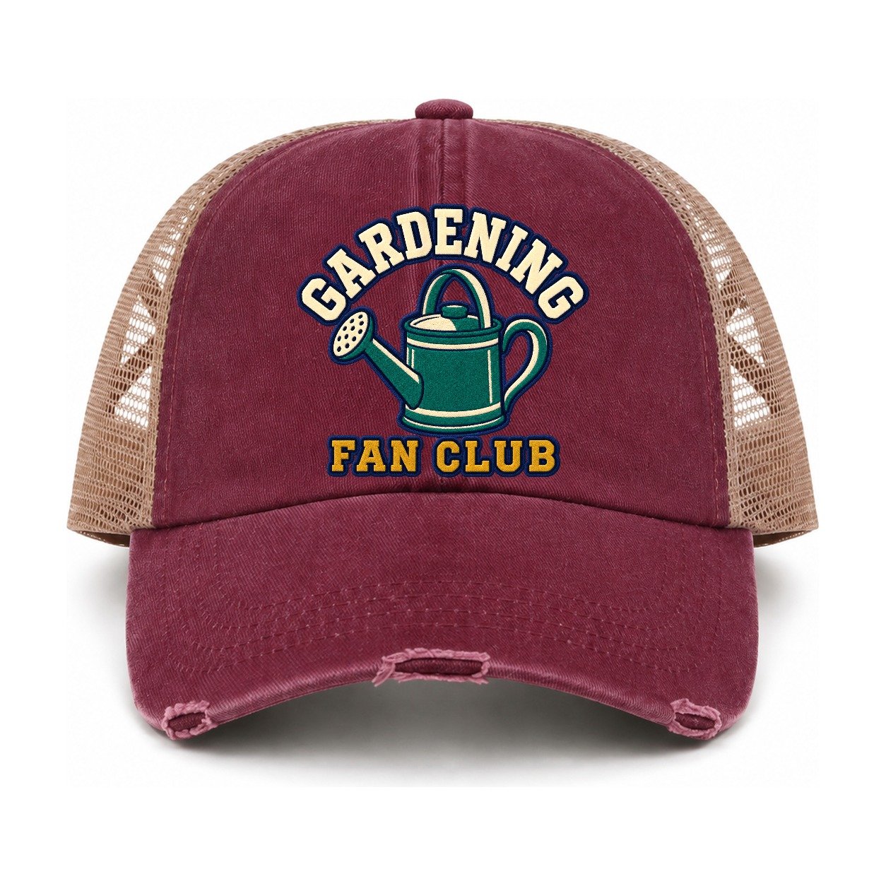 Burgundy-Khaki — front view