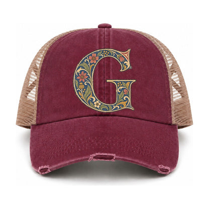 Burgundy-Khaki — front view
