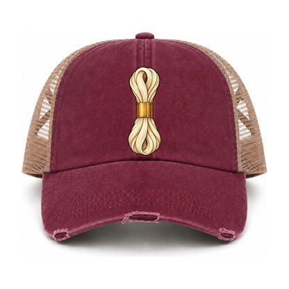 Burgundy-Khaki — front view