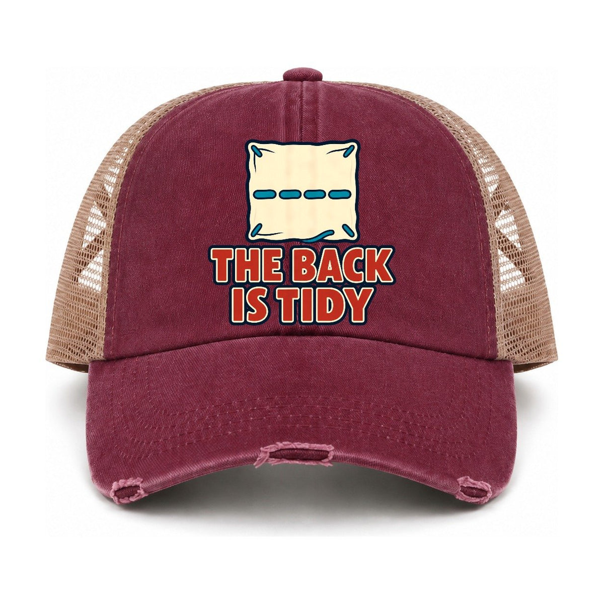 Burgundy-Khaki — front view