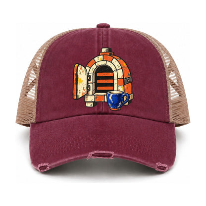 Burgundy-Khaki — front view