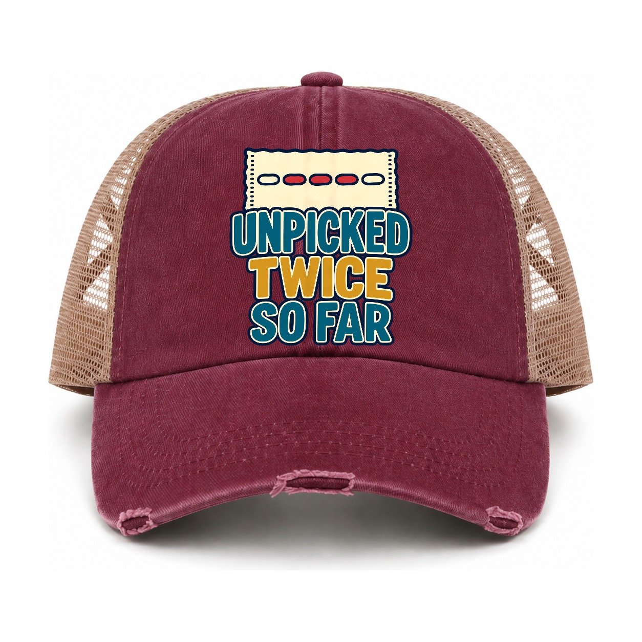 Burgundy-Khaki — front view
