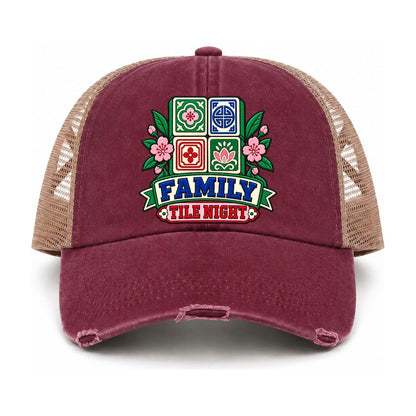Burgundy-Khaki — front view