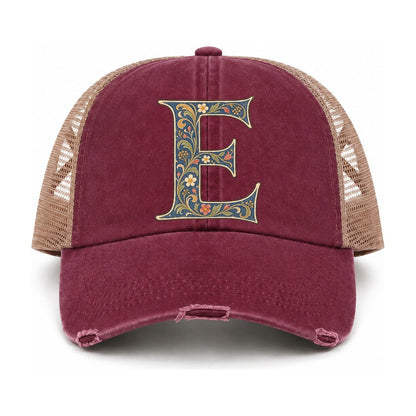 Burgundy-Khaki — front view