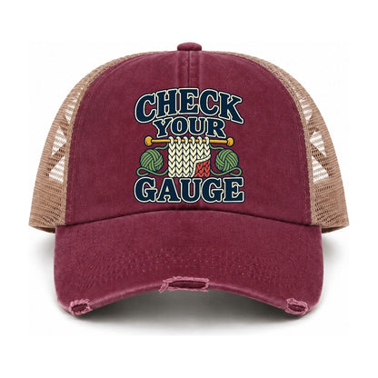 Burgundy-Khaki — front view