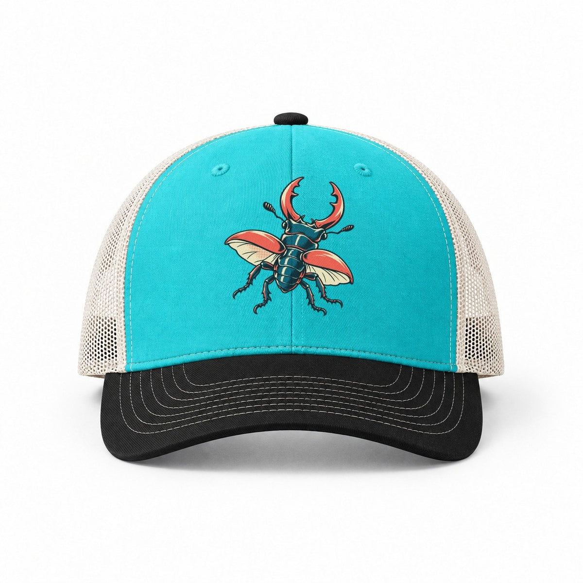 Aqua-Black-White — front view