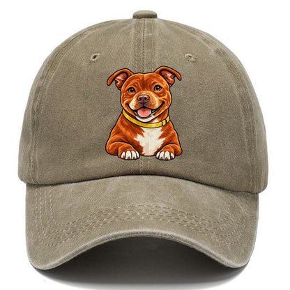 Red Staffy Classic Cap – Warm Sand
