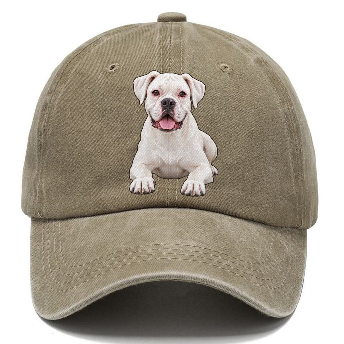 White Boxer Classic Cap – Warm Sand