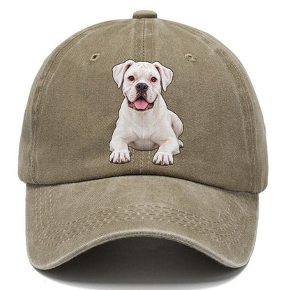 White Boxer Classic Cap – Warm Sand