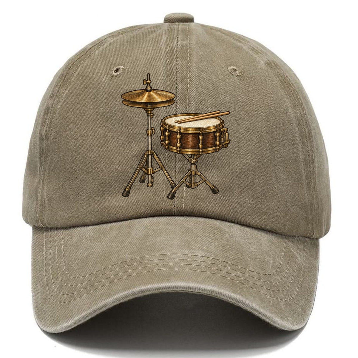 Hi Hat And Snare Fan Favorites Classic Cap – Warm Sand
