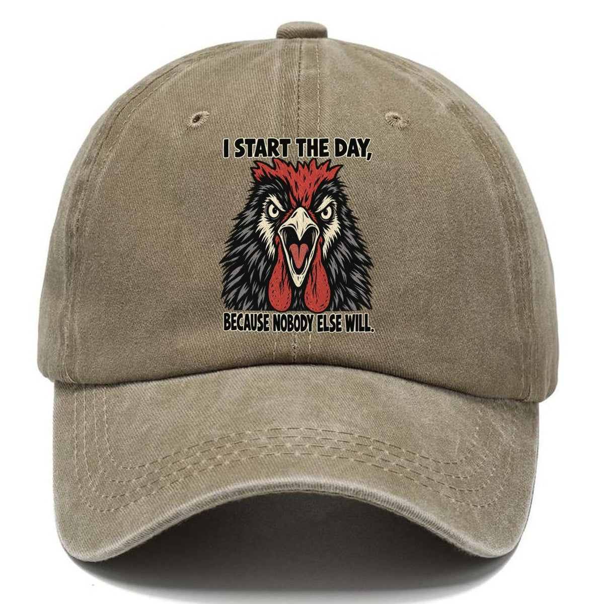 I Start The Day Feral Logic Classic Cap – Warm Sand