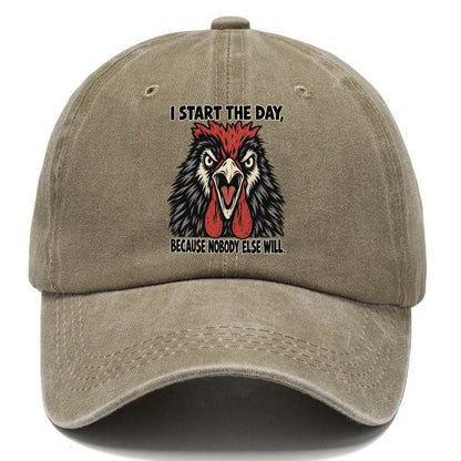 I Start The Day Feral Logic Classic Cap – Warm Sand