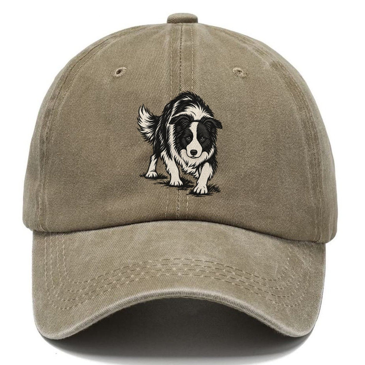Border Collie Crouch Classic Cap – Warm Sand