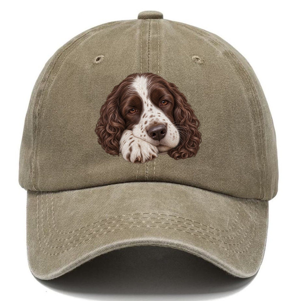 Springer Sleepy Paw Fold Pastimes Companions Classic Cap – Warm Sand