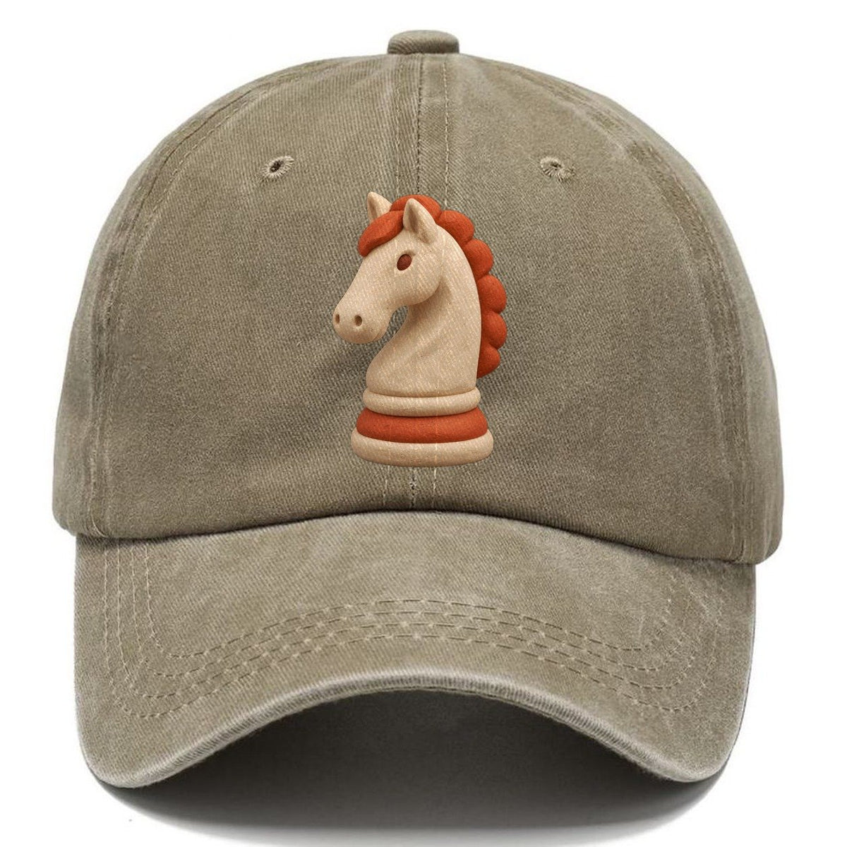 Chess Knight Piece Classic Cap – Warm Sand