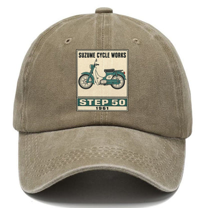 Suzume Step 50 Showa Speed Plates Classic Cap – Warm Sand