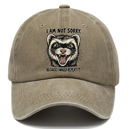 I Am Not Sorry Feral Logic Classic Cap – Warm Sand
