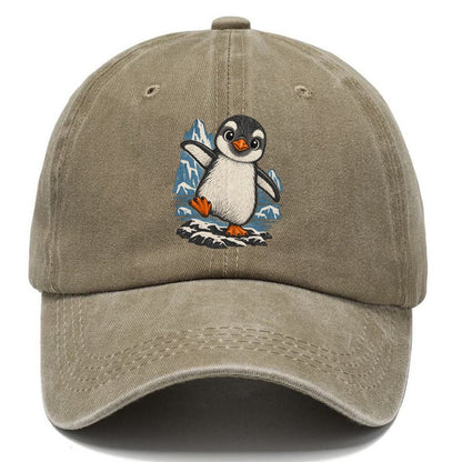 Baby Penguin on Iceberg Classic Cap – Warm Sand