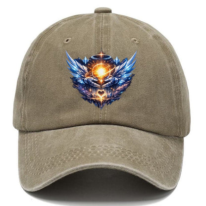 Robotic Hands Glowing Orb Classic Cap – Warm Sand