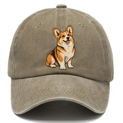 Happy Corgi Classic Cap – Warm Sand