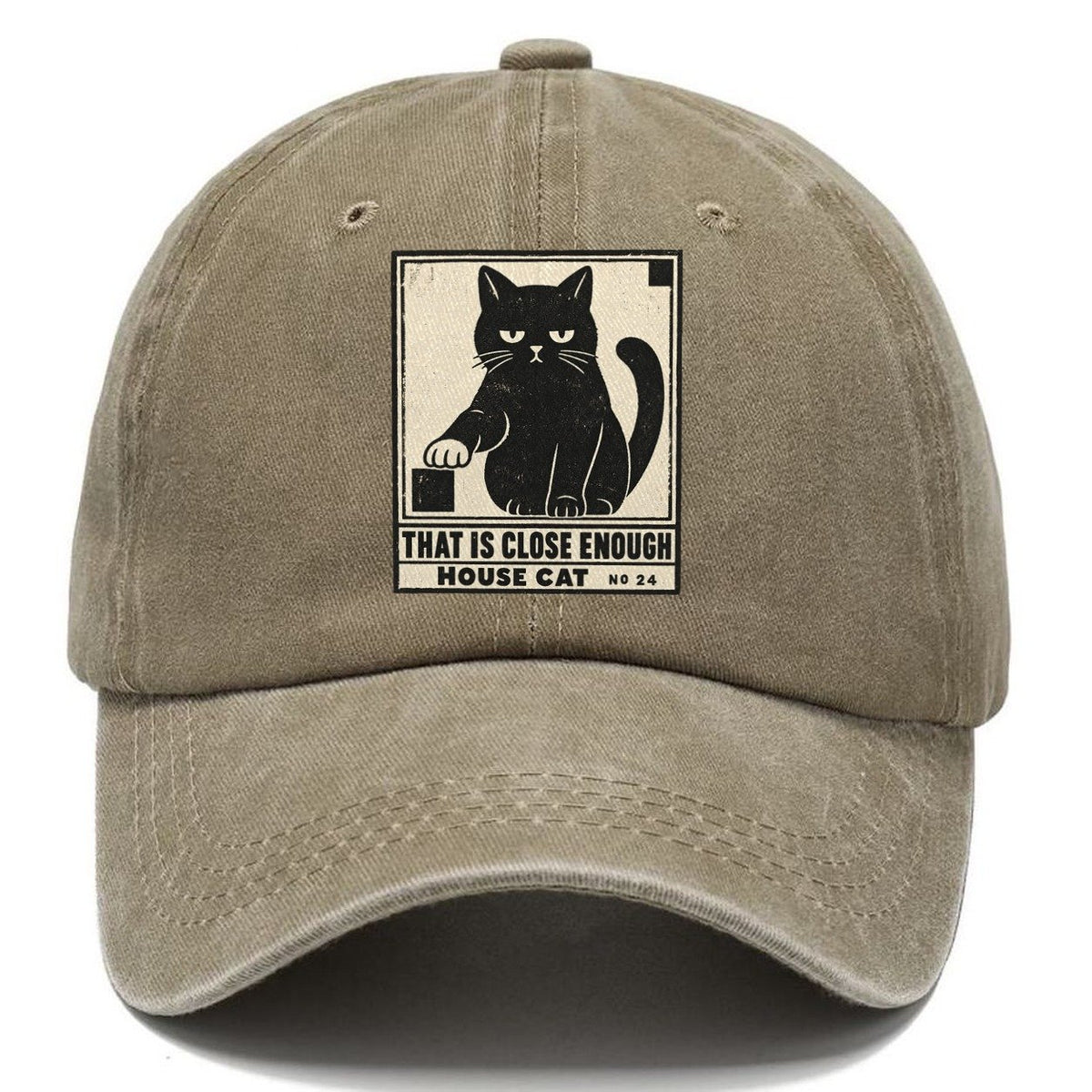 That Is Close Enough Neko Says No Classic Cap – Warm Sand