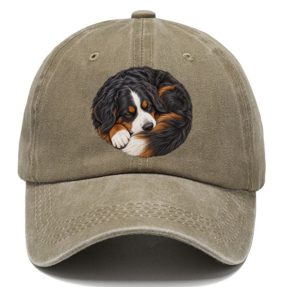 Bernese Round Hearth Nap Pastimes Companions Classic Cap – Warm Sand