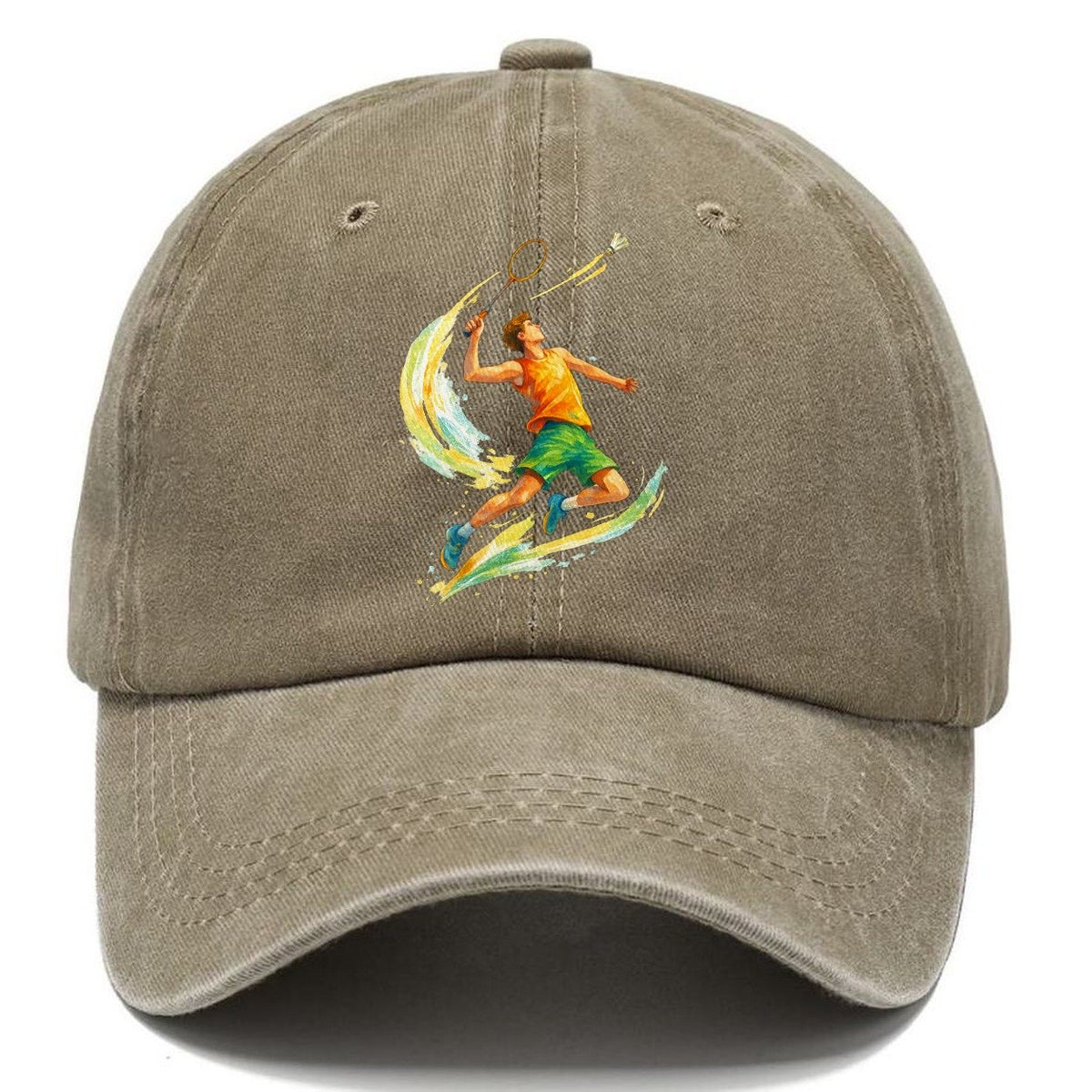 Tennis Player Perfect Serve Classic Cap – Warm Sand