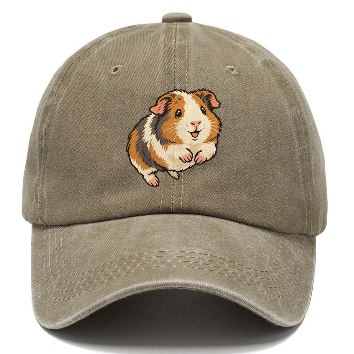 Guinea Pig Happy Hop Small Pet Logos Classic Cap – Warm Sand
