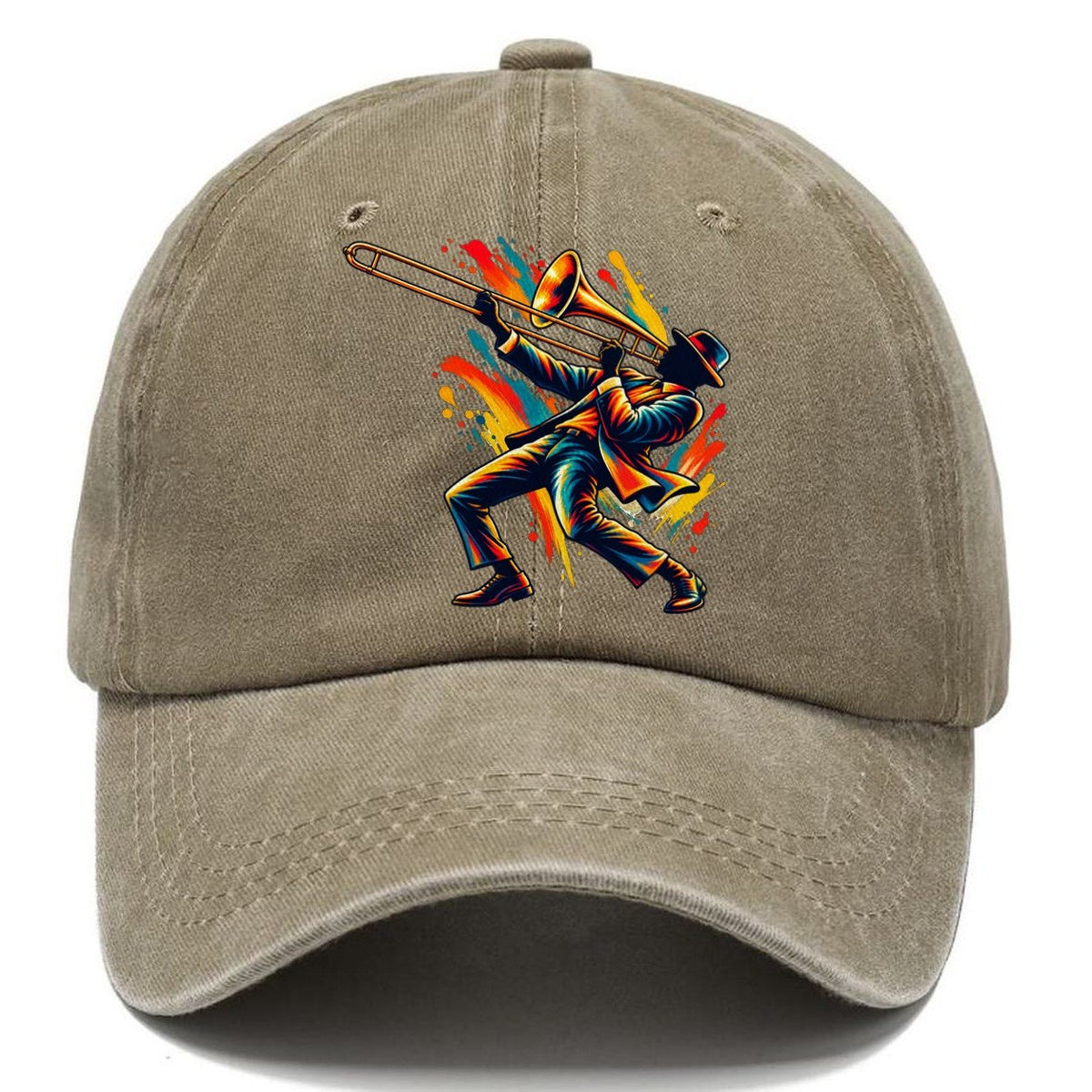 Slide Trombone Player Classic Cap – Warm Sand