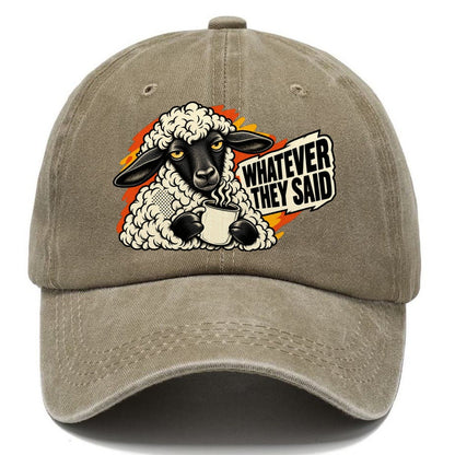 Whatever They Said Sheep Classic Cap – Warm Sand