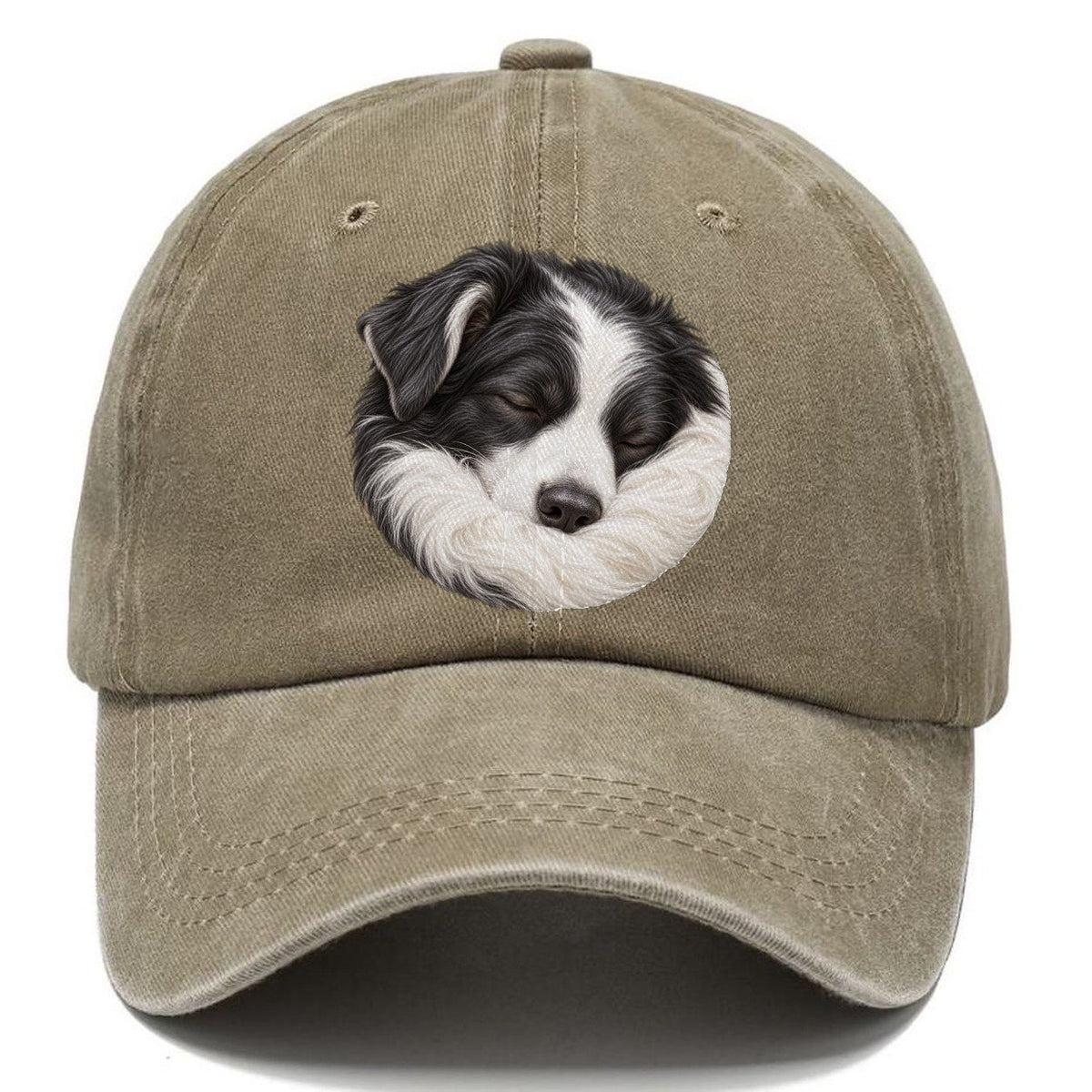Border Collie Ruff Tuck Pastimes Companions Classic Cap – Warm Sand