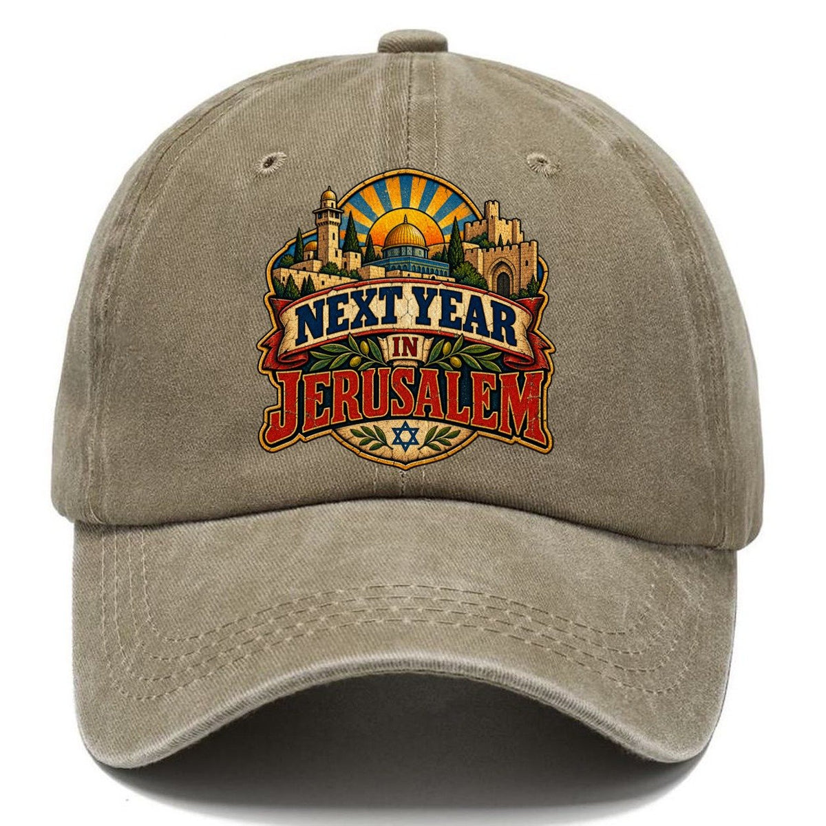 Next Year In Jerusalem Jerusalem Classic Cap – Warm Sand
