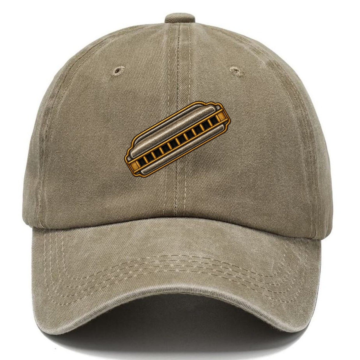Ten Hole Harmonica Classic Cap – Warm Sand