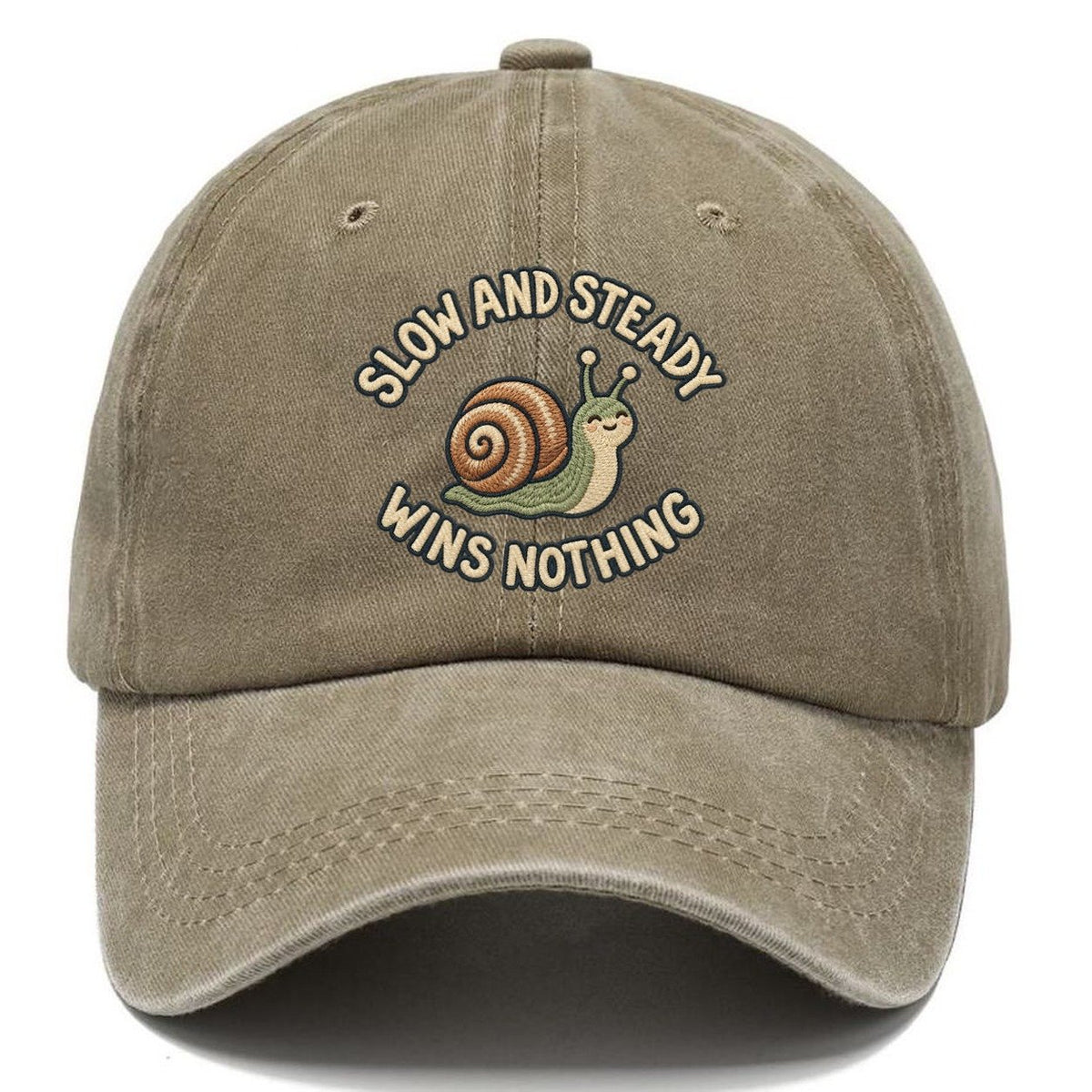 Snail Animal Puns Classic Cap – Warm Sand