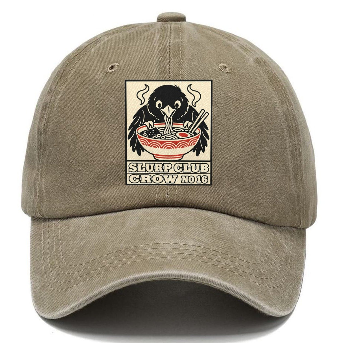 Crow Leftovers Slurp Club Classic Cap – Warm Sand