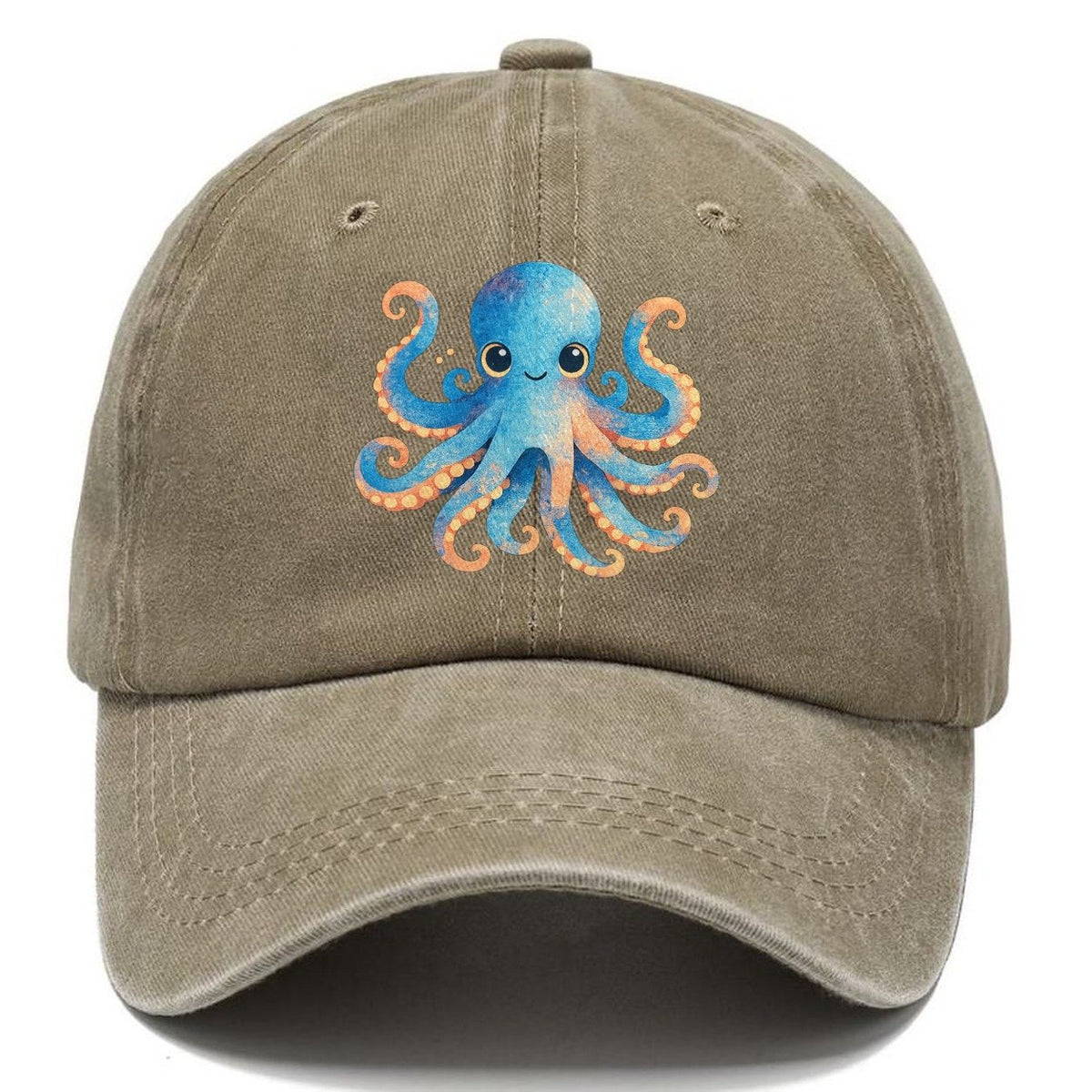 Cute Octopus Creature Classic Cap – Warm Sand