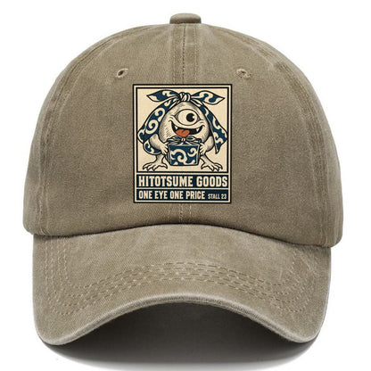 Hitotsume Goods Yokai Night Market Classic Cap – Warm Sand