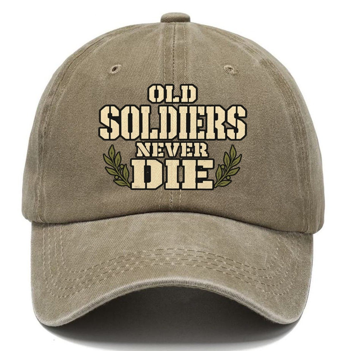 Old Soldiers Never Die Barracks Wit Classic Cap – Warm Sand