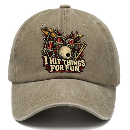I Hit Things For Fun Classic Cap – Warm Sand
