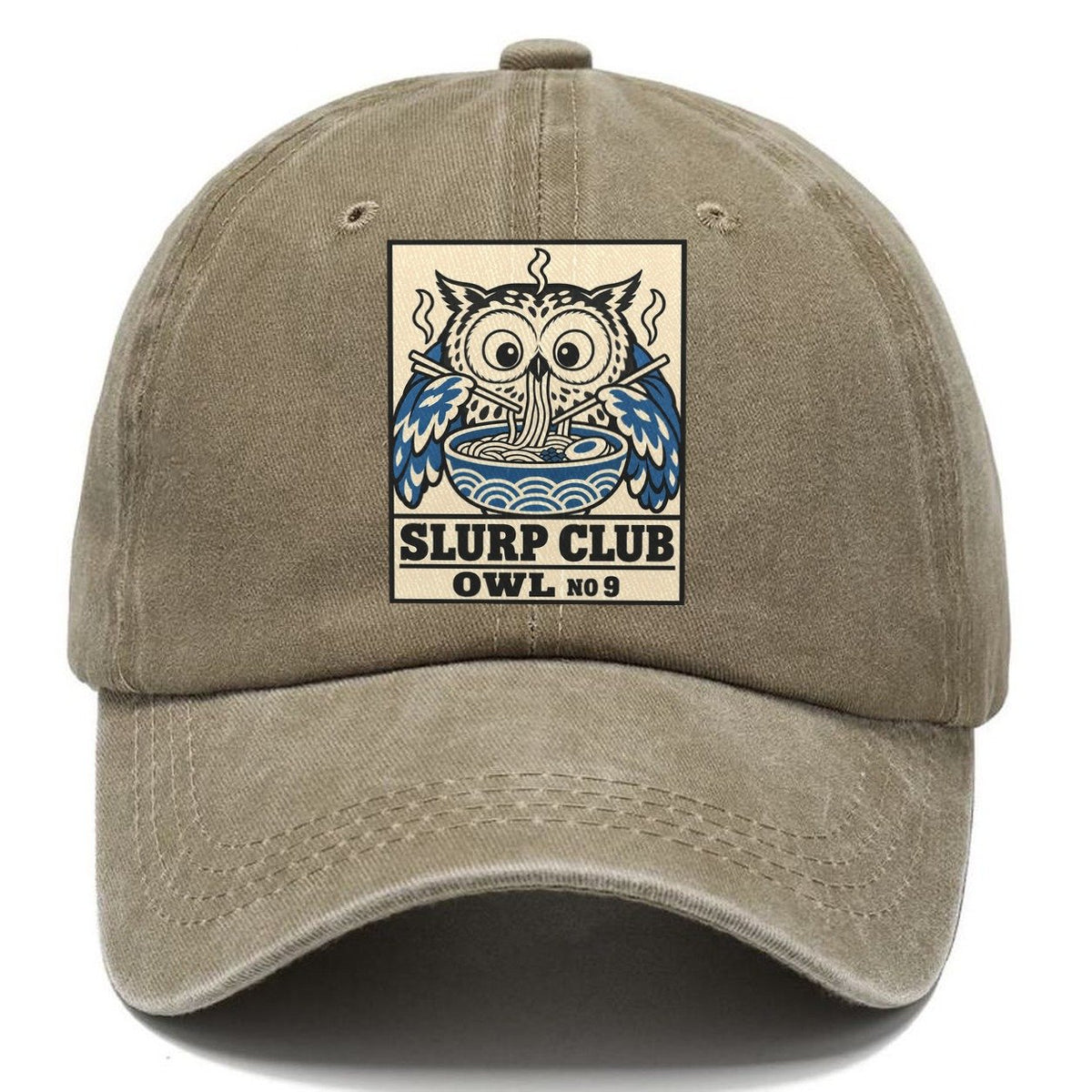 Owl Midnight Slurp Club Classic Cap – Warm Sand