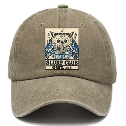 Owl Midnight Slurp Club Classic Cap – Warm Sand