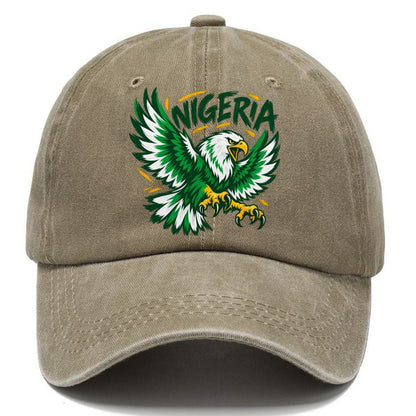 Nigeria Retro Badge Classic Cap – Warm Sand