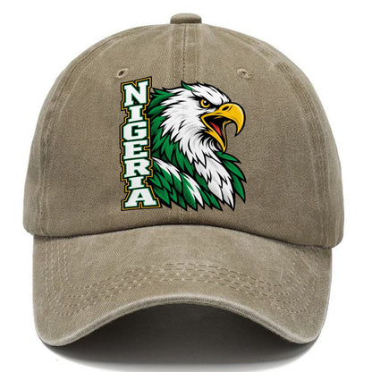 Nigeria Pop Art Badge Classic Cap – Warm Sand